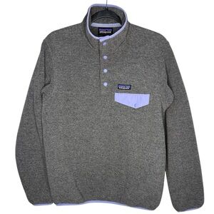 Patagonia Synchilla Women’s Snap-T Pullover Nickel Permafrost Purple Small